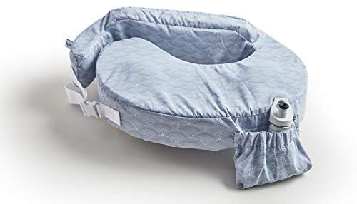 My Brest Friend Almohada de lactancia original para lactancia, lactancia y soporte de postura con bolsillo y funda extraíble, Horizon