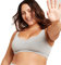 Boody | Women's Padded Shaper Bra | Organic Bamboo Underwear | Seamless Bra | Light Grey Marl | Medium | Single