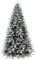 Giulia Grillo Albero di Natale Innevato 210cm, 3611 Rami, Albero di Natale Luxury verde con punte innevate Realistico, Facile da Montare, Folto, PE/PVC, Verde e Bianco