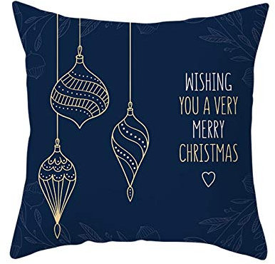 Kissenbezug 45X45 Herbst, Weihnachten Deko Schlafzimmer Kissenbezug Einfach Polyester für Heimweihnachten
