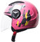 RYDZCLH Motorrad Roller Offenes Jet Helm Damen Open Face Helmet Scooter Moped Mofa-Helm Herren Retro Vintage Pilot Biker Helmet Erwachsener Sturzhelm DOT/ECE-Zertifizierung Mopedhelm,Rosa,M