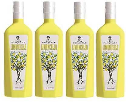 Don Pasquale 4er Set Limoncello 4x 0,7L (30% Vol) Likör- [Enthält Sulfite]