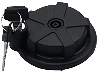 Tankdeckel schwarz 37 mm abschließbar kompatibel mit DT 50 80 125 MX MXS DT 50 R DT 175 MX XT 250 500 550