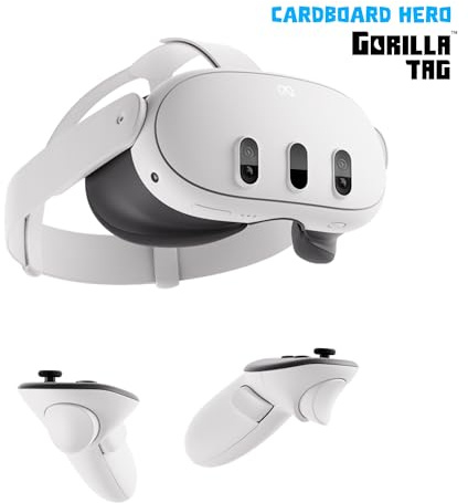 Meta Quest 3 512 GB – Die leistungsstärkste Quest – Ultimative Mixed-Reality-Erlebnisse – Gorilla Tag Cardboard Hero Bundle – Amazon Exclusive