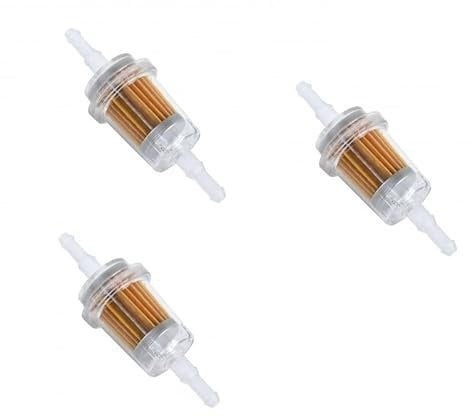 RV-Parts 3 x PKW Benzinfilter Set Kraftstofffilter Vorfilter Auto Motorrad 8mm/6mm
