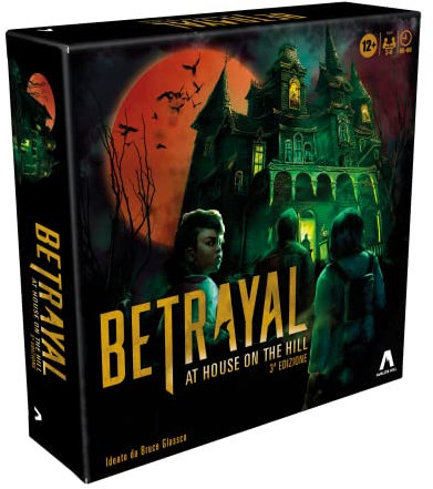 Avalon Hill, Betrayal at House on the Hill, 3ª Edizione, Gioco da Tavolo Cooperativo, dai 12 Anni in su, 3-6 Giocatori, 50 Scenari da Brivido, Multicolore, One Size