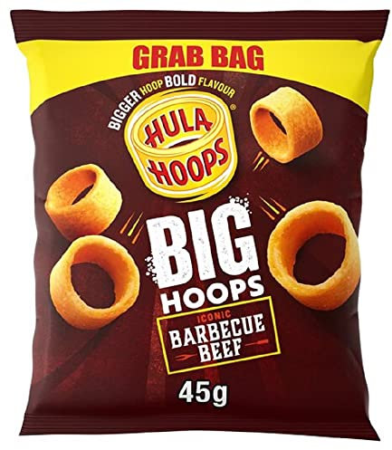 Hula Hoops Big Hoops BBQ Beef Crisps, 45g