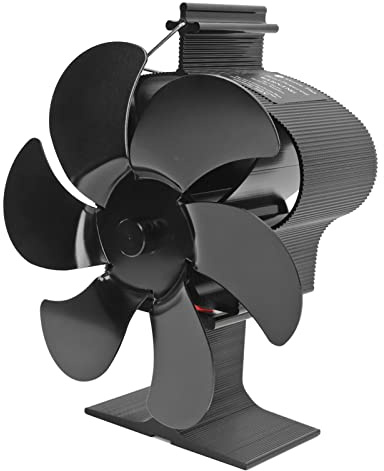 Ventilatore per Stufa per Camino, Ventilatore per Camino a 6 Lame Ventilatore per Diffusore di Calore Non Alimentato per Forni a Legna, Stile Corona LT380 152 Mm