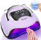 ENCOUN 180W Lampe UV Ongles Gel, Portable Séchoir à Ongles Professionnel Automatique, UV LED Lampes Ongless avec Poignée, Mini Lampess à Ongless UV LED, avec Capteur Automatique pour Toutes Les Gels
