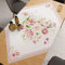 PETTI Artigiani Italiani - Accessori Tessili da Cucina, Centrotavola Moderno 90x90 cm in Microfibra, Tovaglia Centro Tavola Elegante in Stampa Digitale Pois Cipria, 100% Made in Italy