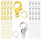 Verschlüsse für Armbänder,moinkerin 100 Stücke Armband Verschluss（Gold und Silber） mit 200 Biegeringe,Kettenverschluss Armband Verschlüsse für Schmuckherstellung