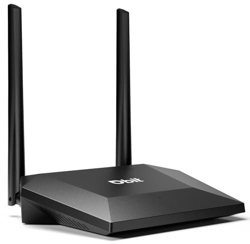 Dbit N300 Easy Setup Wireless Wi-Fi Router Smart Home Internet Router - 2 x High Power Antennen, 4 x Fast Ethernet Ports, Unterstützt Wireless Repeater, WISP Mode (T1 Pro)