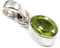 JEWELFORCE Peridot Edelsteinschmuck 925 Sterling Silber Anhänger JPE-24A