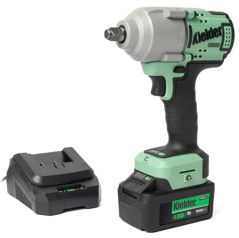 Kielder KWT-180-83 18v Brushless Cordless 1/2 850Nm Mid Torque Impact Wrench, 1 x 4.0Ah TYPE18 Li-ion Battery and Charger
