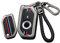 ontto Motorrad Schlüsselhülle Passt für BMW R1250R S1000R R1250GS 900XR R1250 RT F900R GS 1200 ADV F750GS F850GS K1600GT Fernbedienung Schutzhülle Metall Schlüsselcover Schlüsselanhänger-A Schwarz