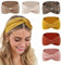 Nayyana® 6 Stück Stirnbänder für Damen, rutschfest, für kurzes Haar, Yoga, Workout, Laufen, Sport, elastische Haarbänder für Damen, Haardreh, Turban, Haarwickel für Mädchen, Farbe 2