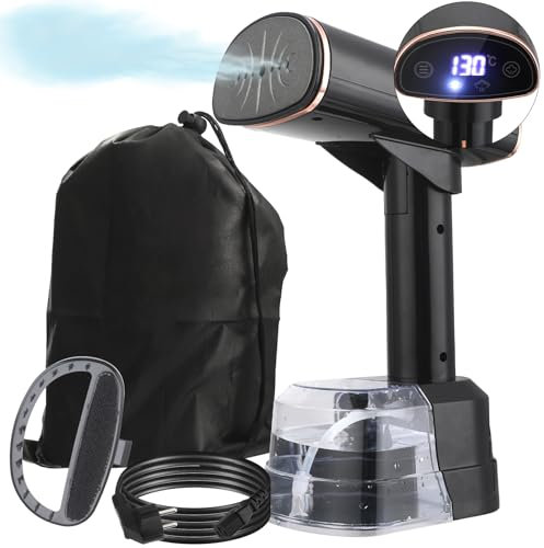 Ferro da Stiro Verticale,1500W Ferro da stiro a vapore per abiti, 25s Riscaldamento Rimozione rapida delle rughe Stiratrice a Vapore Portatile, 400ml alto Volume Ferro a vapore da Viaggio(ferroso)