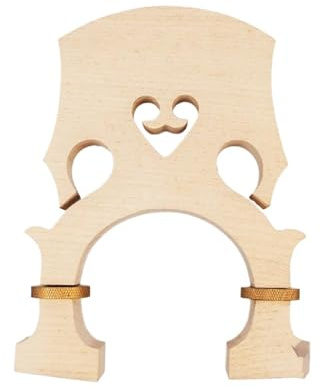 4/4 3/4 1/2 Kontrabass-Steg, Messingschrauben, Höhenverstellbarer Bass, Separate Violinen, Saiteninstrumenten-Zubehör (Color : 4-4 Bass Bridge)