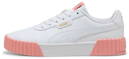 PUMA Damen Carina 3.0 Sneaker, White-PINK Fruit Gold, 38 EU