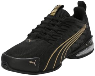 Puma Voltaic Evo Damen-Laufschuh, Schwarz-Gold, 39 EU