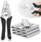 DBREAKS Wurstclipper Zange, Hog Ringzange, Sprengringzange mit 1200 Clips, Wurstclipper Set Zaunzange Hog Ring Zange, für Matratzen Auto Kissen Zäune Pet Käfige