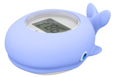 Sensor de temperatura del agua – Termómetro para piscina, pantalla LCD para baño de ballenas, sensor multifuncional de temperatura de la habitación y del agua, diseño impermeable, advertencia de alta