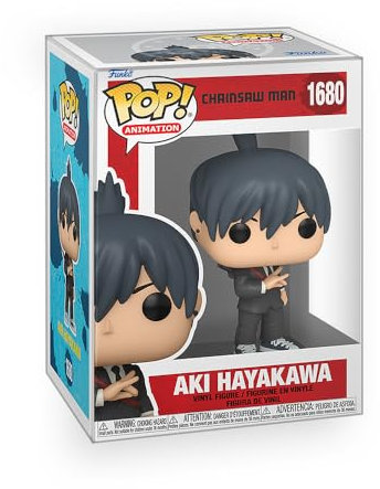 Epic Collectibles Anime: Chainsaw Man - AKI Hayakawa Vinyl Figure Bundle with Compatible Funko Pop Box Protector
