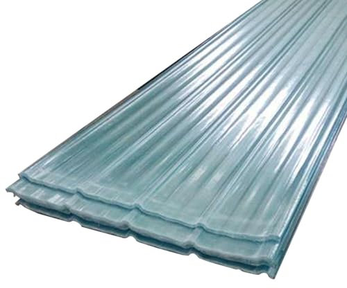 generisch 6X Dachplatten,Wellbahn Transparente Lichtwellplatten 1,2mm FRP-Tageslichtplatten Wärmeisolierende Ersatzplatten Regensichere Carport Wandplatte(35x35inch(90x90cm))