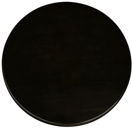 Sljovexity Schwarz Lazy Susan Drehteller Holz 80cm/90cm/100cm Lazy Susan Tischplatte Drehscheibe Große Runder Drehteller 360 Grad Drehbar Drehbare Servierplatte, Für Küche, Esstisch, Hotel(80cm)