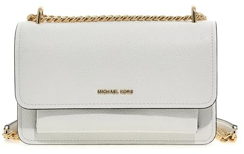 Michael Kors Women Lg Shoulder Hand Bag, Optic White