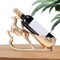 Elch Wein Flaschenhalter, Hirsch Weinregal,Rentier Trolley Statue Skulptur Weinflaschenhalter | Vintage Harz Weinregal Display für Weihnachten Tischdekoration