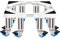 Mobilier Base mobile， Chariot de réfrigérateur-congélateur autoportant, hauteur 35cm/13,7 pouces, roues de réfrigérateur-congélateur, support réglable côte à côte for réfrigérateur-congélateur(60 80cm