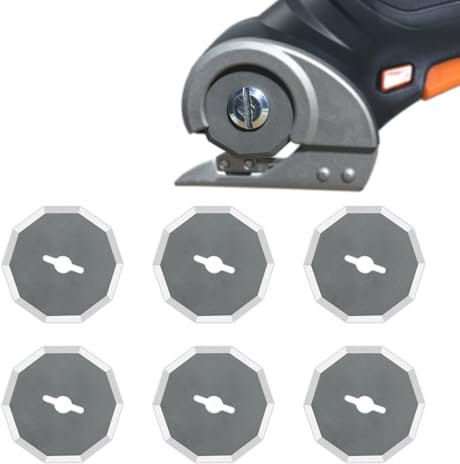 Replacement Blades Compatible with Worx Wx082l 4v Zipsnip Cordless Electric Scissors, WA2300 Replacement Rotary Blades Fit RC2600K,RC2601, RC2602, WX080L, WX081L (6 Pcs)