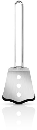 Eva Trio | Pfannenwender kurz mit Silikon |Schluss mit zerkratzten Beschichtungen – das Silikonende schützt die Oberflächen | Polished Steel