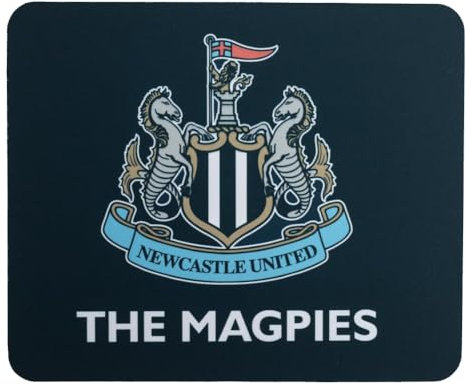 Newcastle United FC Mouse Mat, Official Licensed Football Gift, 23 cm x 19 cm, Black