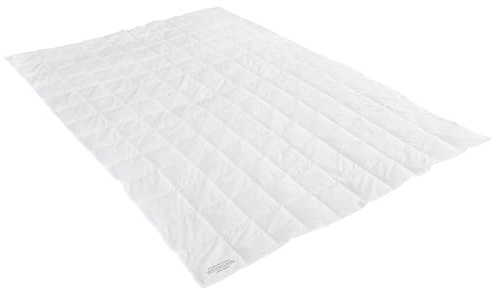 Sanders-Kauffmann Sommerbettdecke 155x220-100% Weidegans Daunen, extra leicht & kühl - Oeko-TEX Zertifiziert - Mako-Batist Bezug, extra weich & langlebig, Premium Daunendecke für warme Nächte