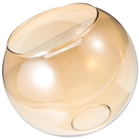 FUTUREORYY Pendelleuchtenschirm Aus Glas 5.91X5.91X5.12In Kugelförmiger Ersatzlampenschirm Für Innenbeleuchtung Deckenleuchte Transparenter Glaslampenschirm Für Wohnräume