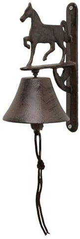 Generisch Türglocke Cabalo Glocke Pferd Landhaus Gusseisen 22cm Handarbeit