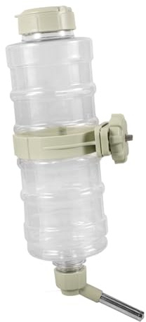 BESTonZON Haustier Trinkflasche Wasserdicht 946ml Kunststoff Grün für Hunde Käfig Zubehör
