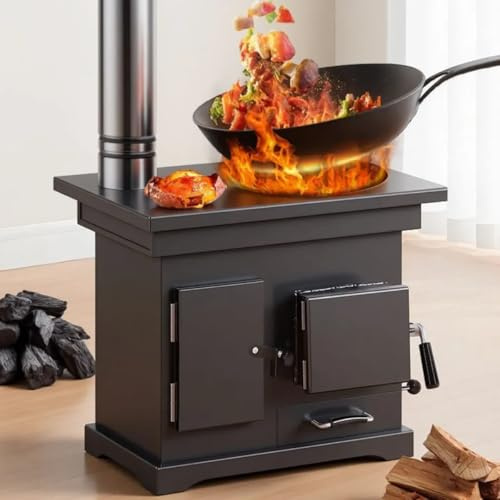 Smokeless Gasifier Wood & Coal Heating Stove - Dual-Fuel Household Indoor Firewood Burning Stove