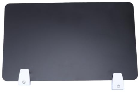 ADOCARN Mampara como Divisor de Escritorio Divisoria Negro de Acrílico para Escritorio Fácil Instalación y Fijación Práctico Adecuado para Oficina y Escuela