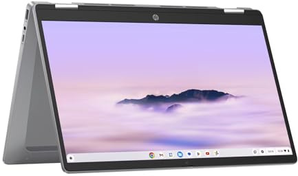 HP Chromebook x360 14 | Intel® Core™ i3-N305 | Intel® UHD Graphics | 8 GB RAM | 256 GB UFS Storage | FHD (1920 x 1080) Touchscreen Display | Chrome OS | Silver | 14b-cd0000na (Renewed)