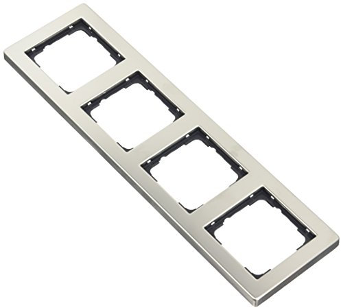 Gira 021433 Abdeckrahmen E2 4-Fach, Edelstahl