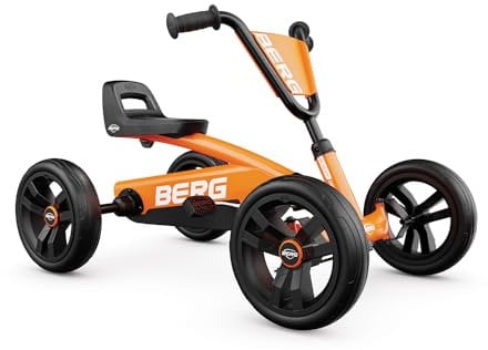 Berg Buzzy Orange Pedal Gokart, Kinderfahrzeug, Tretauto, Kettcar ab 2 Jahre, Hohe Sicherheid und Stabilität, Tretfahrzeug für Kinder, Orange