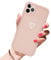 Newseego Compatible for iPhone 11 Pro Max Case,Fashion Cute Love-Heart Simple Pattern iPhone 11 Pro Max Silicone Case for Grils Women Shockproof Thin Soft Protective Cases for iPhone 11 Pro Max-Pink
