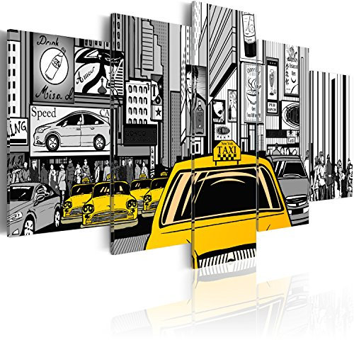 B&D XXL - Quadro Acustico 5 pezzi schiuma acustica Quadri Moderni Grandi - Camera da Letto Matrimoniale - Stampa su Tela Italiana - Protezione dai Rumori - Insonorizzati - Fonoassorbente Acustiche