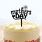 Muttertag Blume Kuchen Topper Lebensmittel Picks Kuchen Dekoration Personalisierte Mama Floral Cake Topper für Muttertag Mama Geburtstag Party Lieferanten Acryl, Schwarz