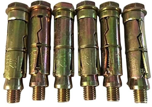 M12 Anchor Bolt x 19mm Wide x 90mm Long, Pack of 6. Overall width 19mm including expansion shield.