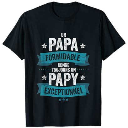 Super Papi Papy Exceptionnel Fête des Pères Futur Papy T-Shirt