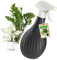 KADAX Flacon pulvérisateur d'eau en plastique de 600 ml avec récipient à billes, pulvérisateur d'eau vide pour nettoyage de la maison, jardin, coiffeur, plantes et fleurs (anthracite)